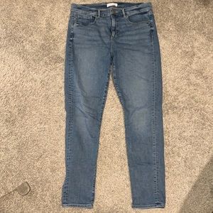 Ann Taylor Loft skinny crop 10/30 10 30 lighter blue jeans denim